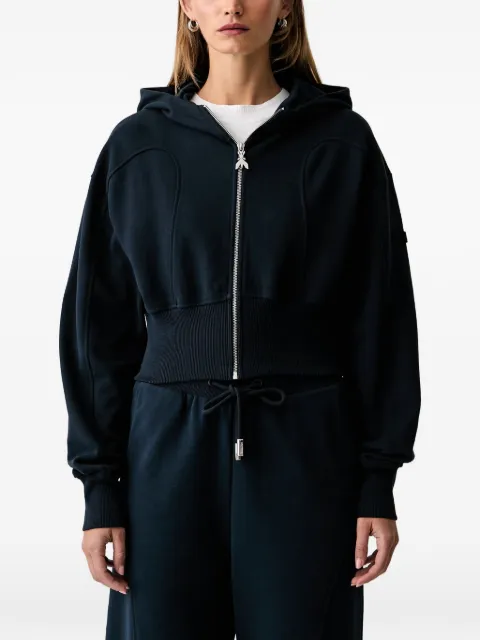 Patrizia Pepe zip-up cropped hoodie Blue 8M0076J079