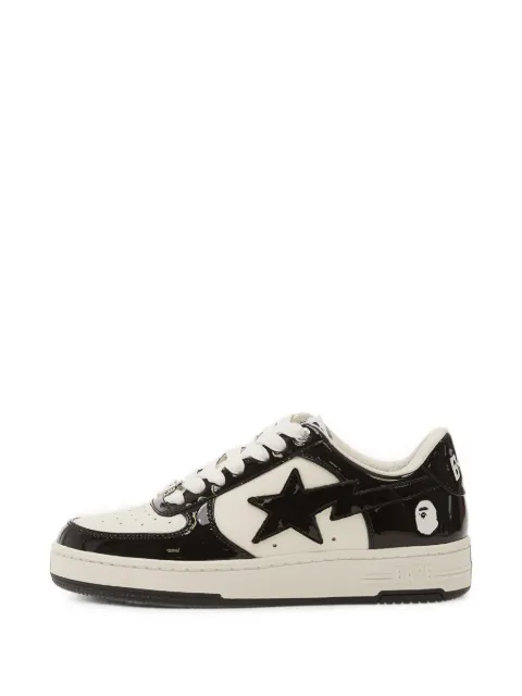A BATHING APE® Sta #1 leather sneakers Black 001FWM302301LBLK