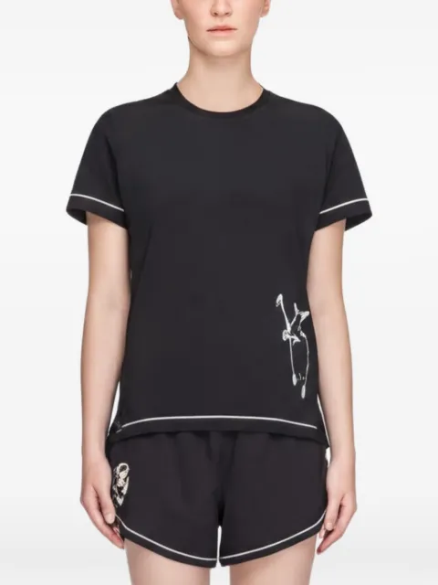 Y-3 Chito graphic running short sleeve T-shirt Black KS1456
