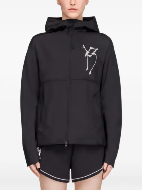 Y-3 Chito graphic-print running jacket Black KS1406