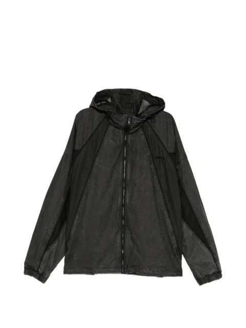 Juun.J hooded panelled jacket Black JC6739P00