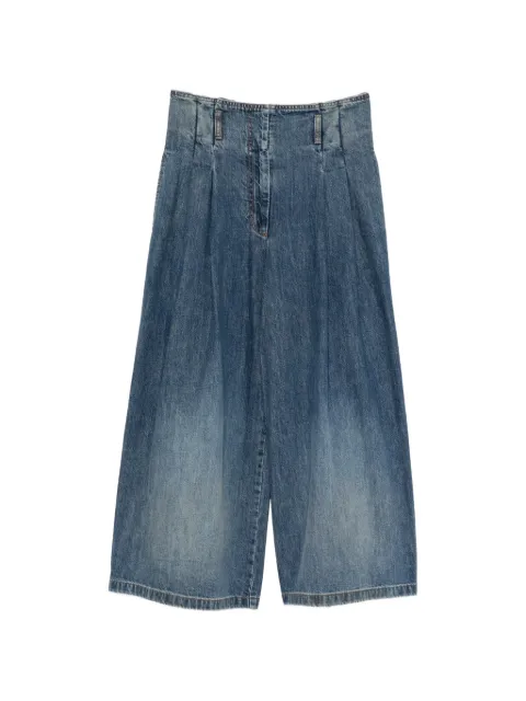 Juun.J pleated wide-leg jeans Blue JW6821W03
