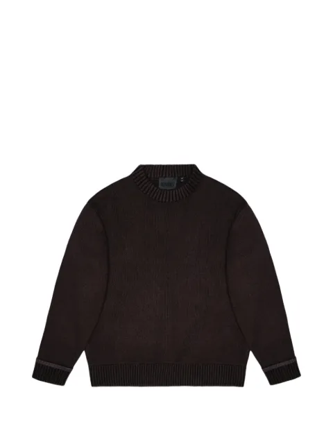 Rains ribbed-knit crew-neck sweater Black 30000
