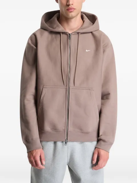 Nike Solo Swoosh zip-up hoodie Brown HV1084214