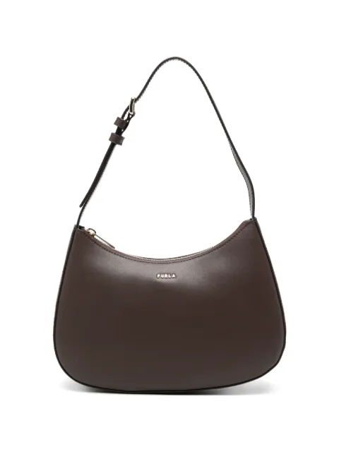 Furla logo-lettering leather shoulder bag Brown WB02167BX31042460S1007