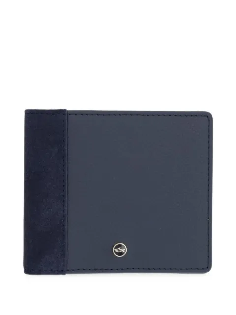 Paul & Shark suede-panelled bifold wallet Blue 16318112