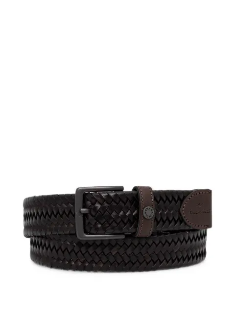 Paul & Shark woven leather belt Brown 16316025