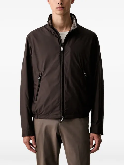 Paul & Shark high-neck zip-up jacket Brown 16312613