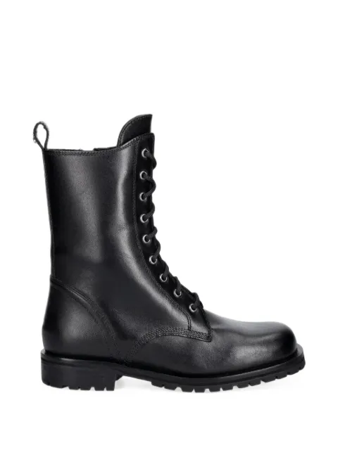 Patrizia Pepe lace-up leather boots Black 8Y0038L048