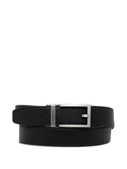 Paul & Shark grained-leather buckle belt Black 16316010