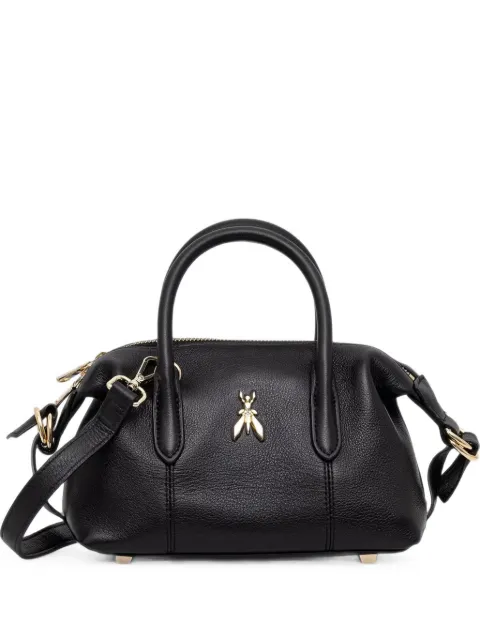 Patrizia Pepe Fly logo-plaque shoulder bag Black 8B0010L162