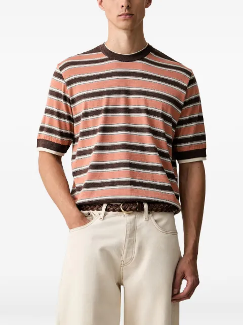 Paul & Shark horizontal-stripe t-shirt Brown 16311006