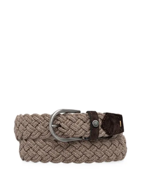 Paul & Shark braided suede-trim belt Neutrals 16316023