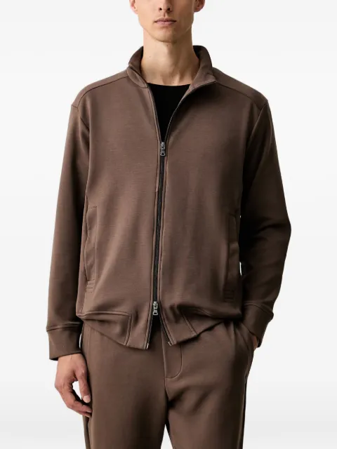 Paul & Shark zip-up high-neck sweater Brown 16311809