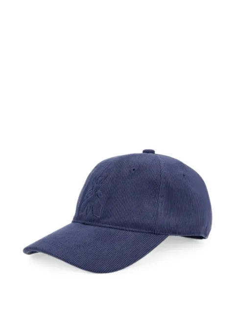 Patrizia Pepe logo-embroidered corduroy baseball cap Blue 8F0051C0248