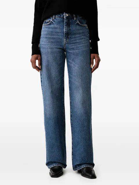 Patrizia Pepe faded straight-leg jeans Blue 8P0487D1WZB