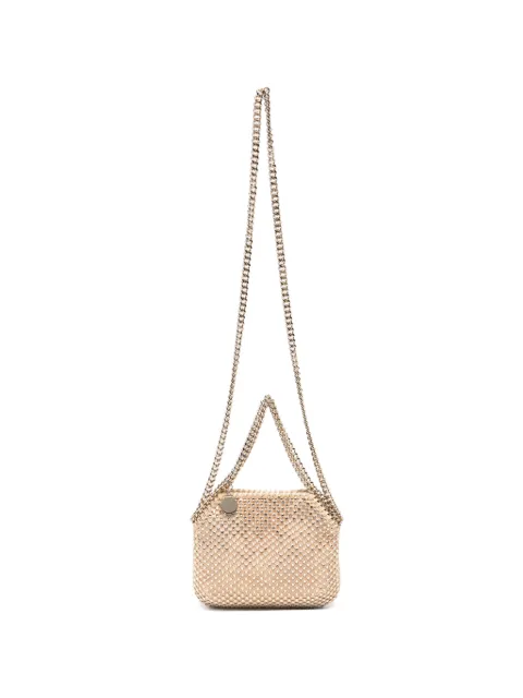 Stella McCartney Falabella crystal-embellished mini tote bag Neutrals 700109WP0731