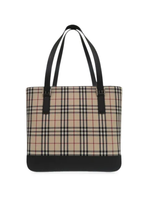 Burberry Pre-Owned 2000-2017 House Check Nylon tote bag Black DWCBYH9KBDWEZOL1