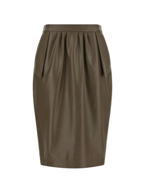 Stella McCartney flap-pocket midi skirt Brown 6301833GU3002801