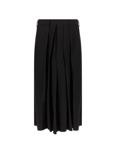 Yohji Yamamoto Hakama pleated trousers Black HWP091002