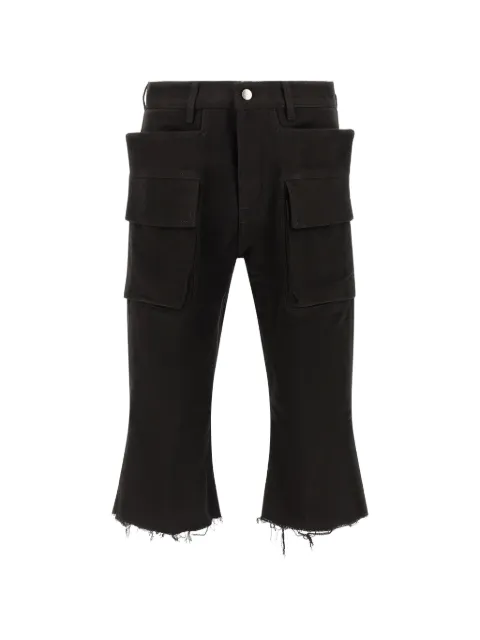 Rick Owens cargo Bolan cutoffs trousers Black RR02F4300TB