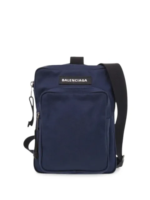 Balenciaga Pre-Owned 2000-2017 Nylon Explorer crossbody bag Blue IGVONOXWVPFFM7ZN