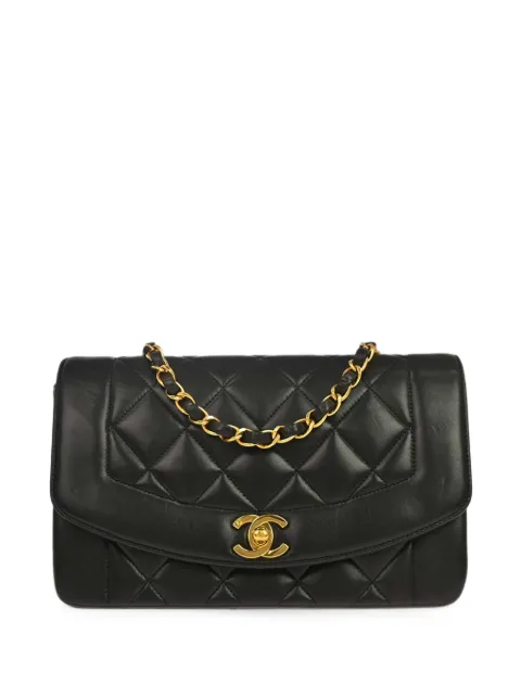 CHANEL Pre-Owned 1994-1996 small Diana crossbody bag Black 197454