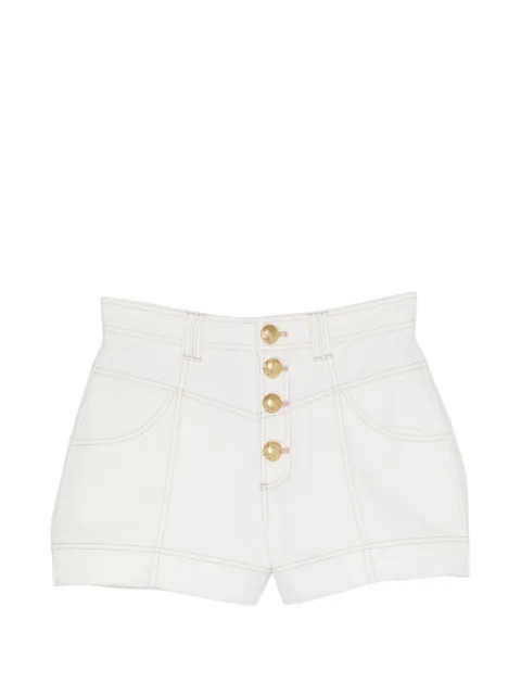 Aje Liliana denim shorts White 26PF3242