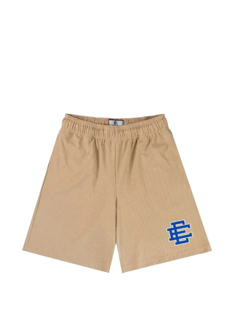 ERIC EMANUEL Basic logo-print shorts Neutrals EE963