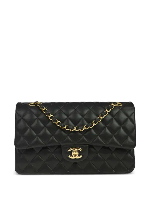 CHANEL Pre-Owned 2019 medium CC-logo double flap shoulder bag Black 188775