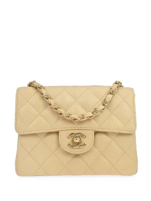 CHANEL Pre-Owned 2005 mini Classic Square Flap shoulder bag Neutrals 188789
