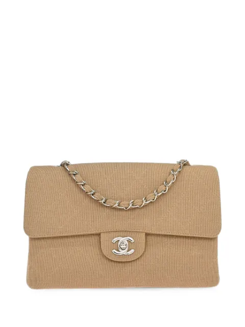 CHANEL Pre-Owned 1997-1999 Single Flap shoulder bag Neutrals 188805