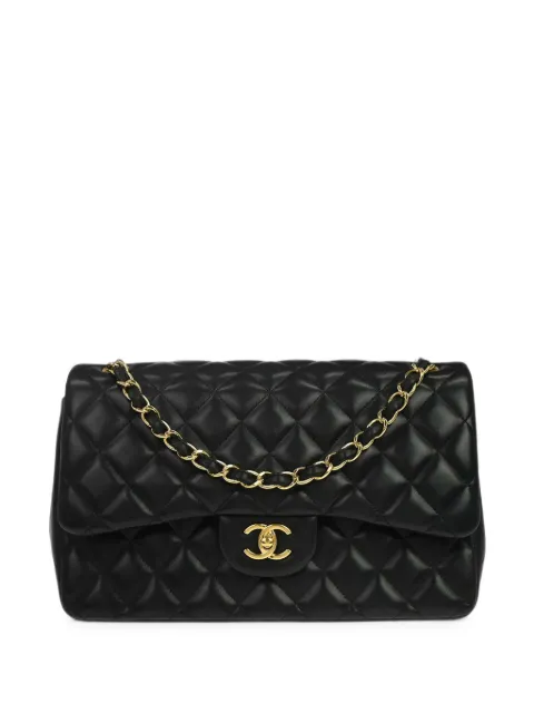 CHANEL Pre-Owned 2012 Jumbo Classic double flap shoulder bag Black 168263