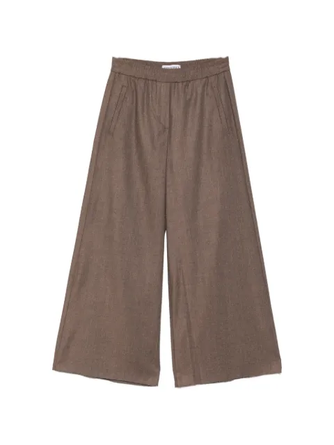Cambio Aveline wide-leg trousers Brown X25302