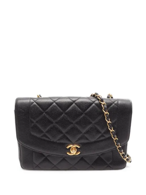 CHANEL Pre-Owned 1997-1999 Diana Matelasse shoulder bag Black 11000385032810