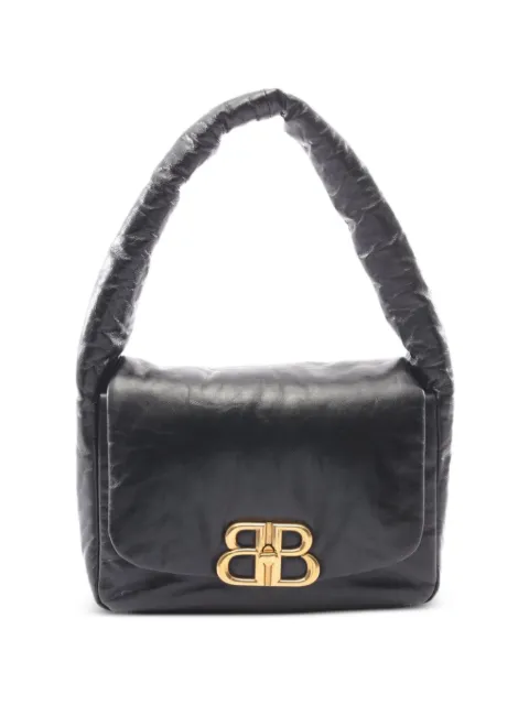 Balenciaga Pre-Owned 2010s Monaco BB logo shoulder bag Black 1100683