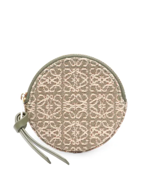 Loewe Pre-Owned 2010s Repeat Anagram coin purse Green 1094860