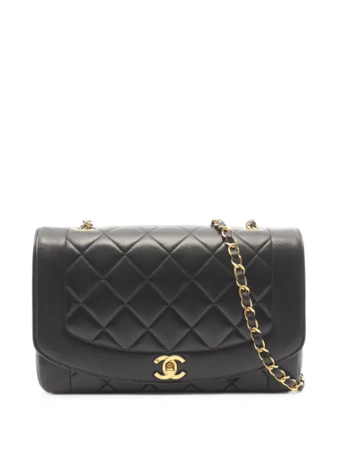 CHANEL Pre-Owned 1996-1997 Diana Matelasse shoulder bag Black 11003044787618