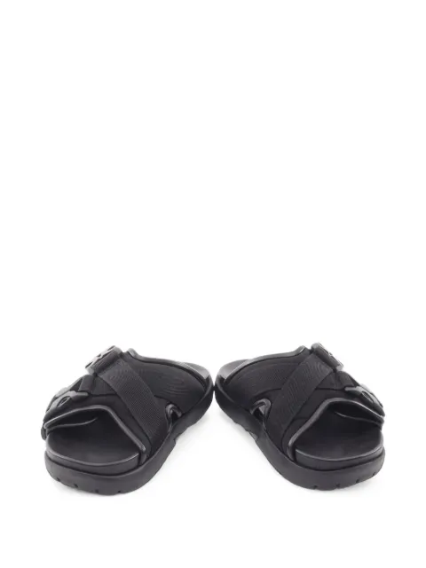 Bottega Veneta Pre-Owned 2010s Snap buckle-fastening slide sandals Black 1098222