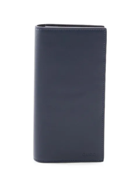 Gucci Pre-Owned 2010s GG Emblem bi-fold wallet Blue 1100333