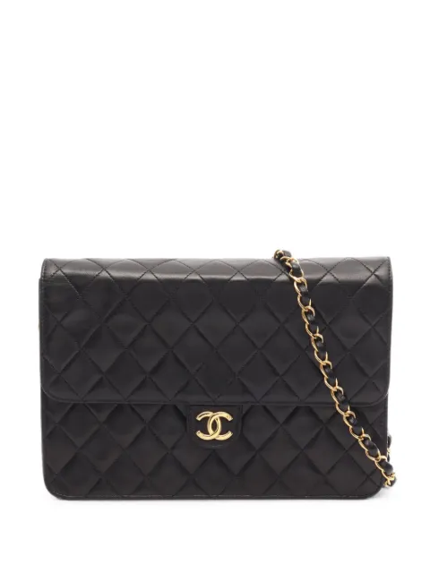 CHANEL Pre-Owned 1996-1997 leather shoulder bag Black 10997704876676
