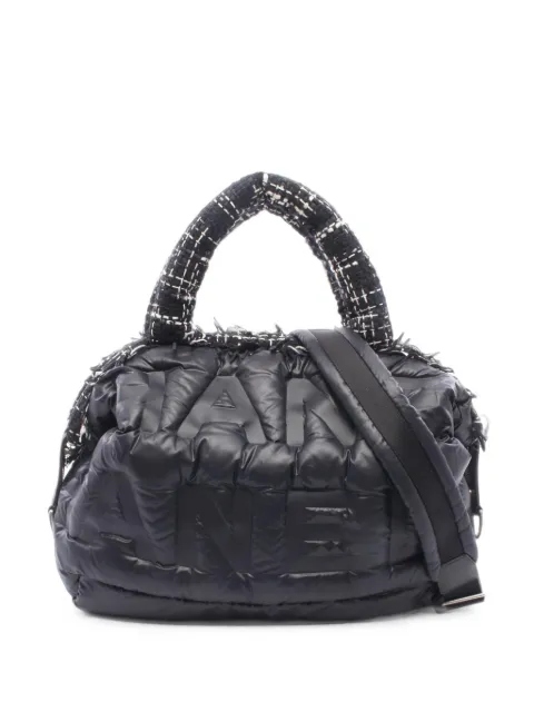 CHANEL Pre-Owned 2017-2018 Coco Neige zip-fastening tote bag Black 110003224689416