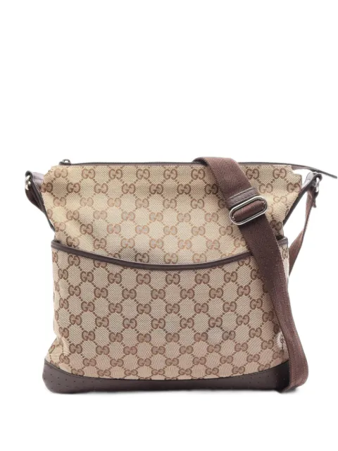 Gucci Pre-Owned 2000s GG canvas shoulder bag Neutrals 1100875