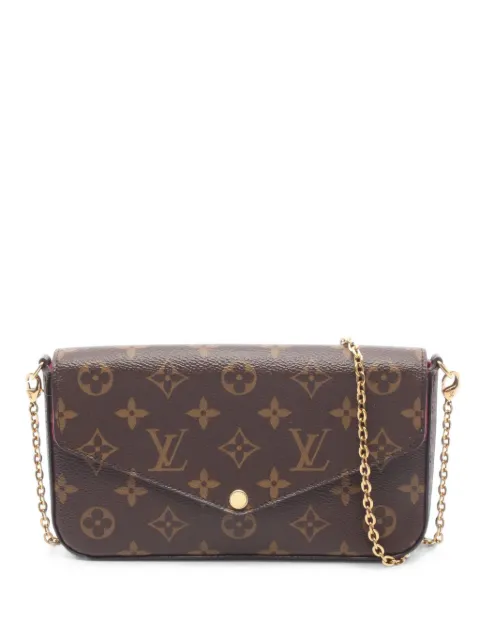 Louis Vuitton Pre-Owned 2020 Félicie monogram-pattern cross body bag Brown 1100015TJ2200