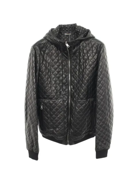 Dolce & Gabbana Pre-Owned quilted hooded jacket Black 1065626