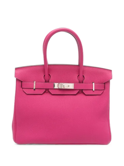 Hermès Pre-Owned 2017 30 Birkin Togo tote bag Pink 1099798A