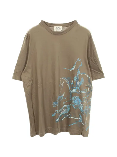 Hermès Pre-Owned 2010s Cavalcade T-shirt Green 1094894
