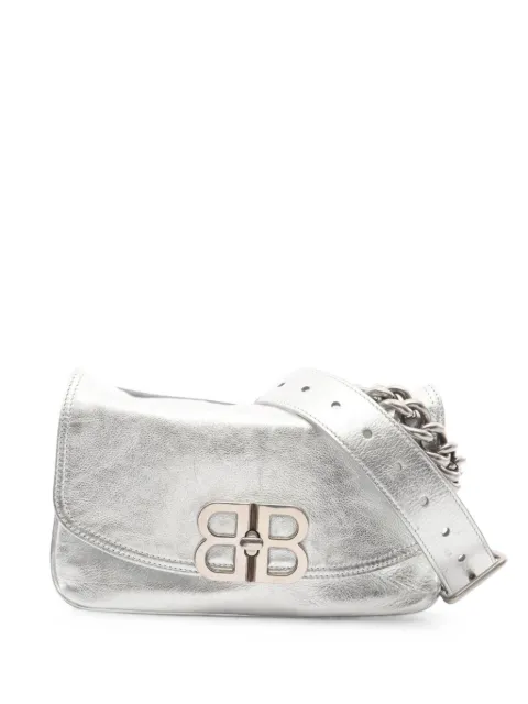 Balenciaga Pre-Owned small BB Soft chain shoulder bag Silver 1099270