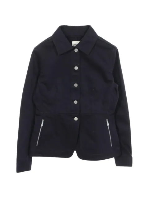 Hermès Pre-Owned 2020s Sellier button jacket Blue 1095867