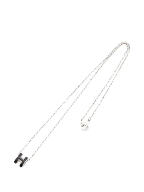 Hermès Pre-Owned 2010s Mini Pop H necklace Silver 1092371